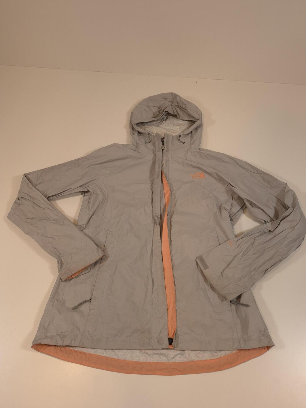 The North Face Jacket Womens Medium HyVent 2.5L Hooded Waterproof Rain Coat FLAW